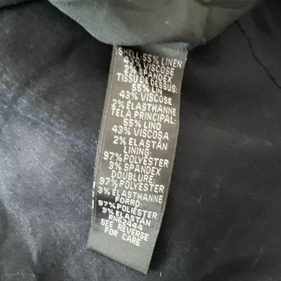 Nicole Miller Artelier Dress Women 4 Black Sleeveless Midi Drape Solid LBD Linen - Picture 6 of 14